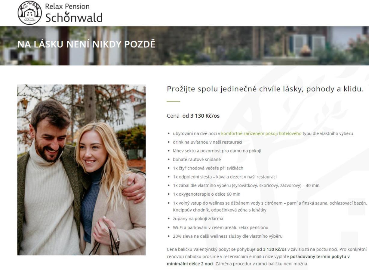 Relax Pension Schonwald Budisov nad Budisovkou Eksteriør billede